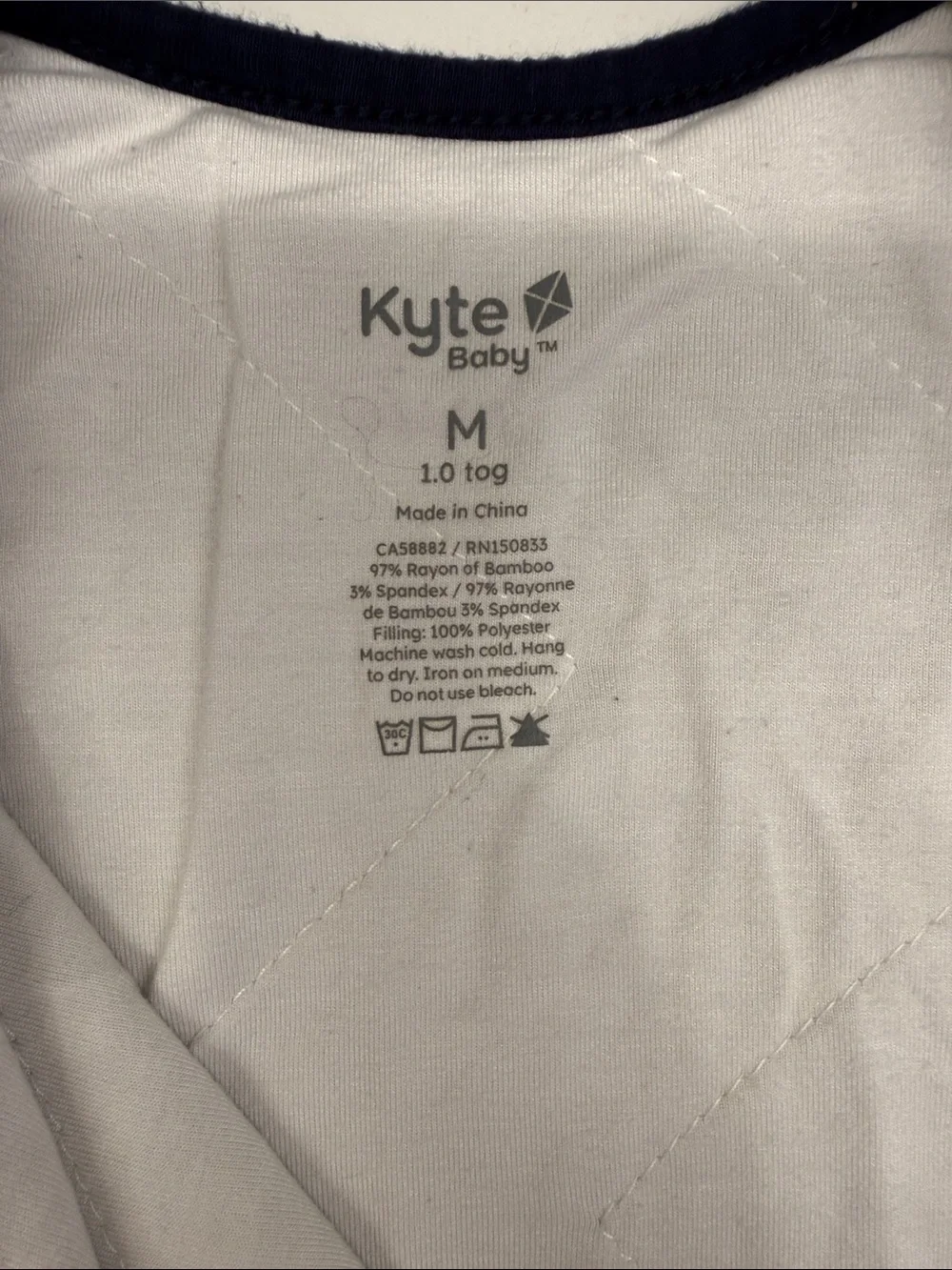 Kyte BABY Navy Sleep Sack in “Foliage” Leaf Print - M - 1.0TOG 6-18mo